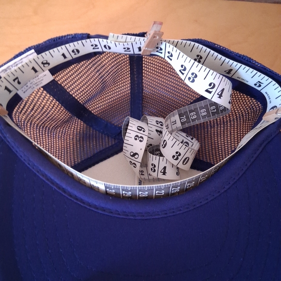 Vintage 1980s AJM Big Bob's Used Car Factory Blue Trucker Hat Snapback Cap - Picture 10 of 11